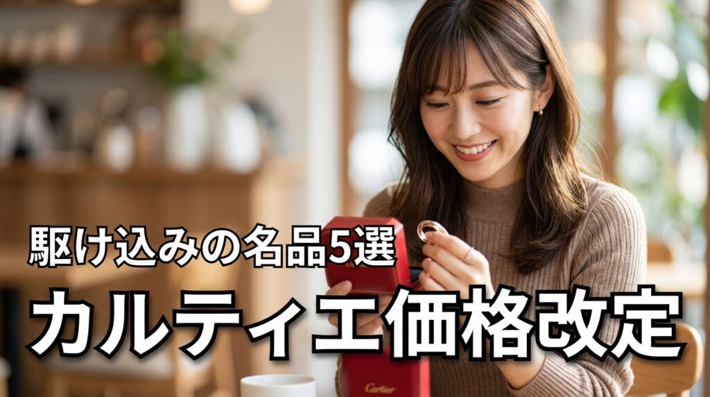 カルティエの2026年価格改定で損しない！駆け込みにおすすめの名品5選