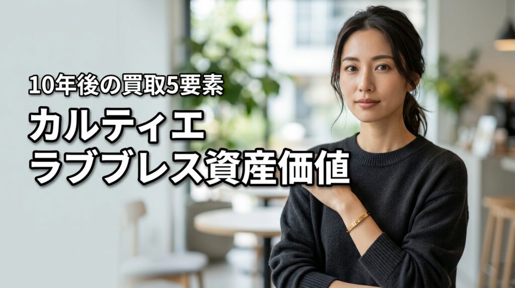 カルティエのラブブレスは資産価値が高い？10年後の買取価格を左右する5要素