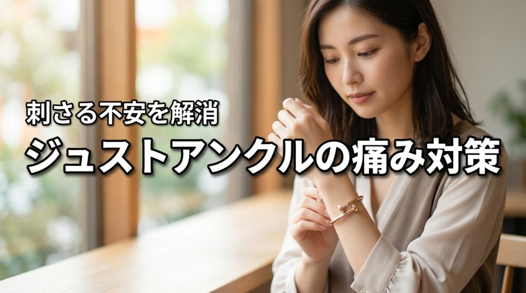 カルティエのジュストアンクルが刺さる不安を解消！痛い時の対策と正しい選び方
