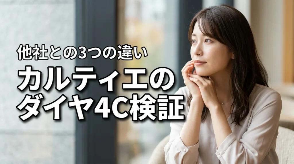カルティエのダイヤモンドを4C基準で検証！他ブランドとの比較で分かった3つの違い