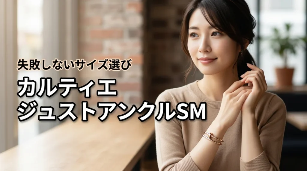 カルティエのジュストアンクルブレスレットSMの違いは？失敗しないサイズ選びのコツ
