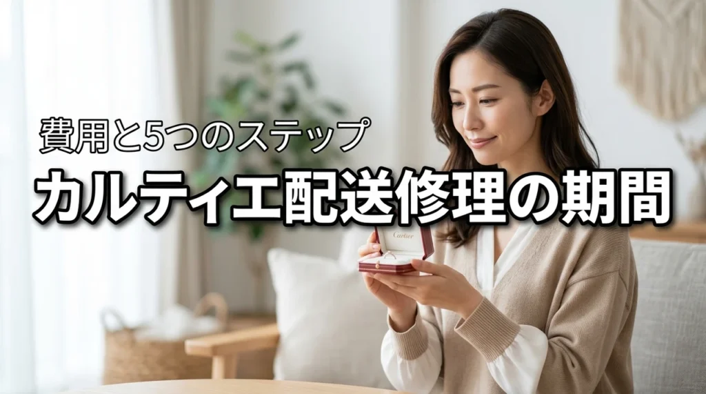 2026年にカルティエのジュエリーを配送修理する期間は？最短5ステップで費用を解説