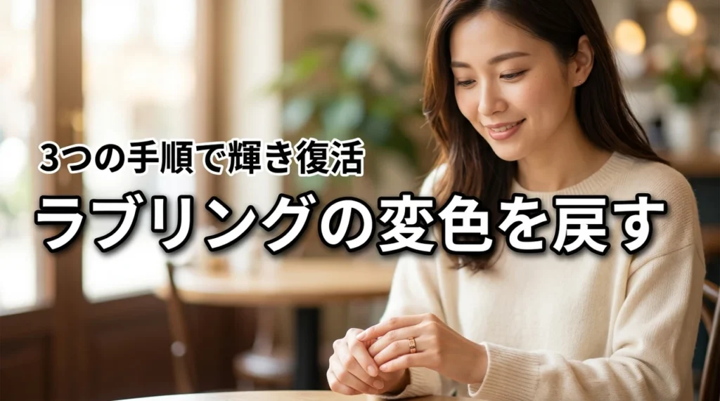 カルティエのラブリングが変色？ピンクゴールドの輝きを戻す3つの手順と戻し方のコツ