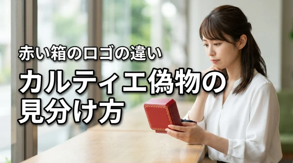 【重要】カルティエの偽物は赤い箱のロゴの違いで判別！フリマの失敗を防ぐ秘訣