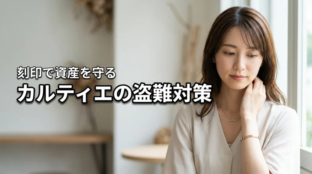 【資産を守る】カルティエのジュエリーに刻印のメリットを活かした最強の盗難対策