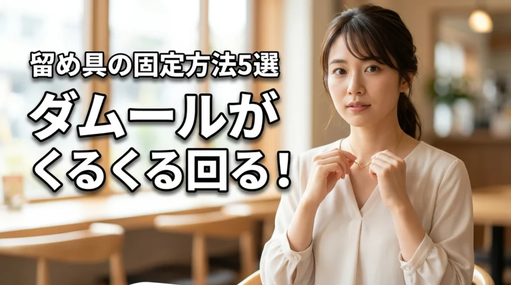 カルティエのダムールネックレスがくるくる回る!留め具を固定する5つの具体策
