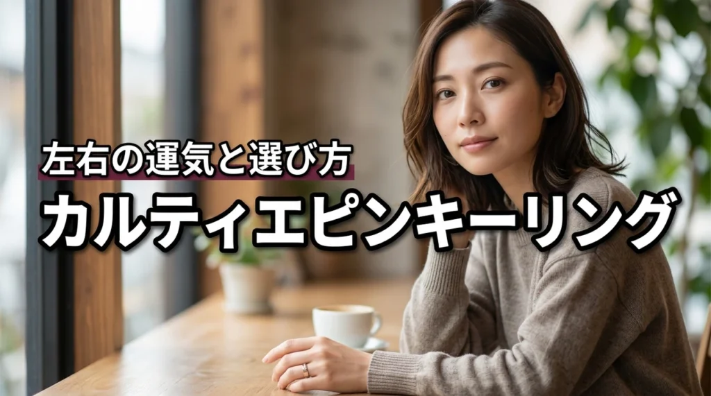カルティエのピンキーリングは右手と左手で運気が違う?意味や失敗しない選び方