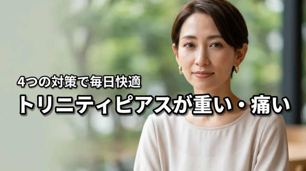 カルティエのトリニティピアスが重い・耳が痛い悩みを解消!4つの対策で毎日快適に