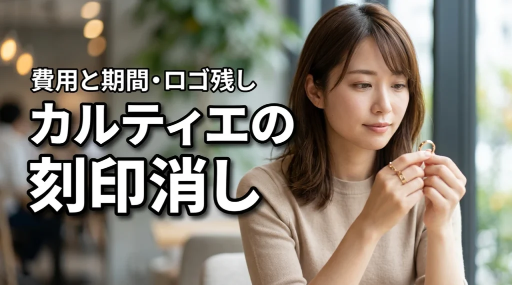 カルティエのジュエリーの刻印消しにかかる料金や期間は？ロゴを残す方法も解説