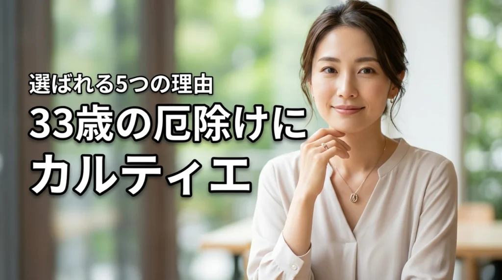 33歳の大厄にカルティエの厄除けジュエリーが選ばれる5つの理由