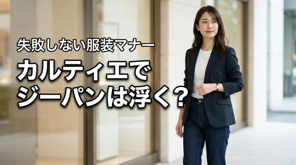 カルティエのドレスコードはジーパンで浮く？店舗スタッフが教える服装マナー