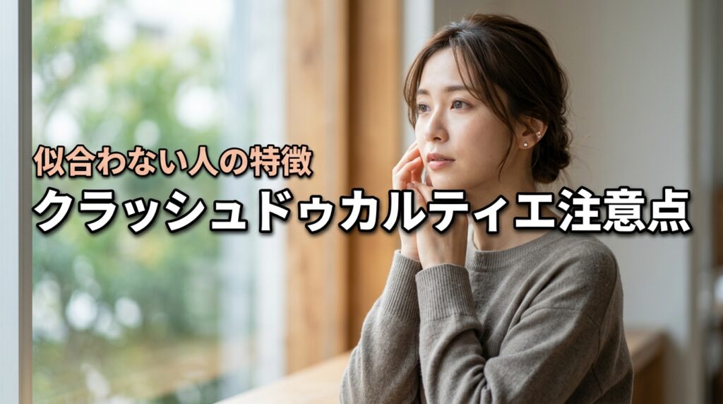 カルティエのクラッシュドゥカルティエが似合わない人の特徴は？購入前に知るべき注意点