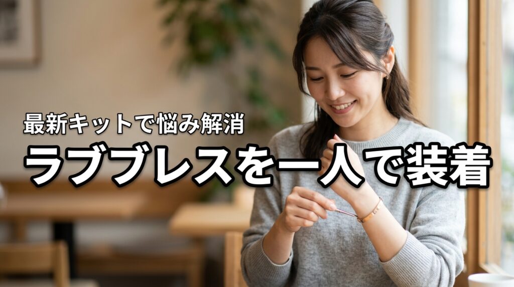【解決策】カルティエのラブブレスが一人でつけられない悩みを最新キットで即解消！