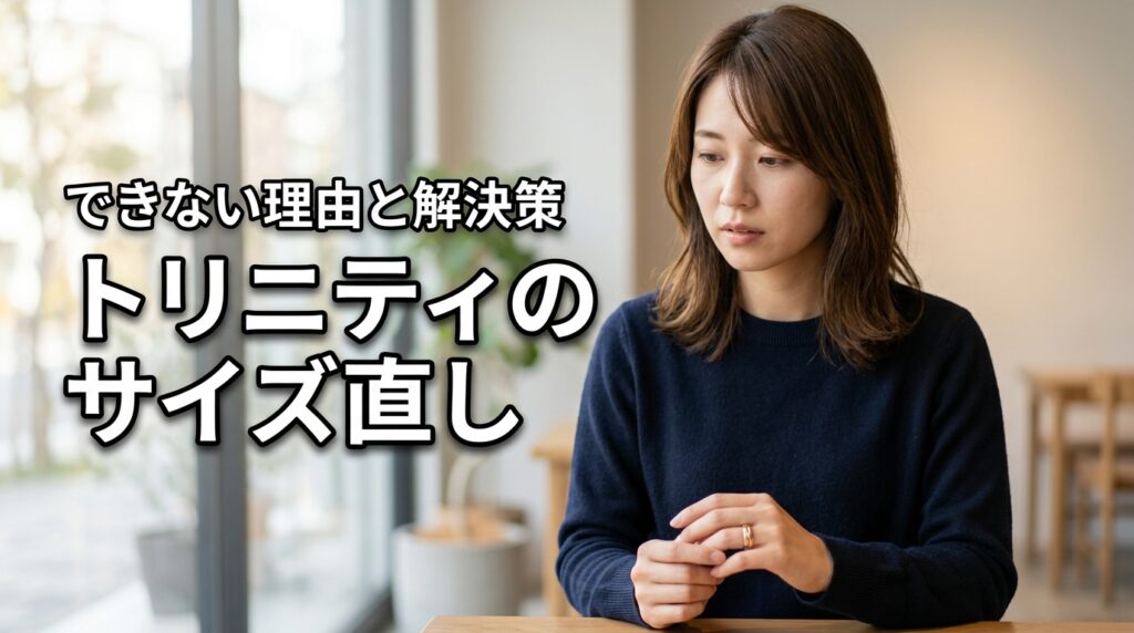 トリニティリングはサイズ直しできない？カルティエ公式が修理を断る理由と解決策