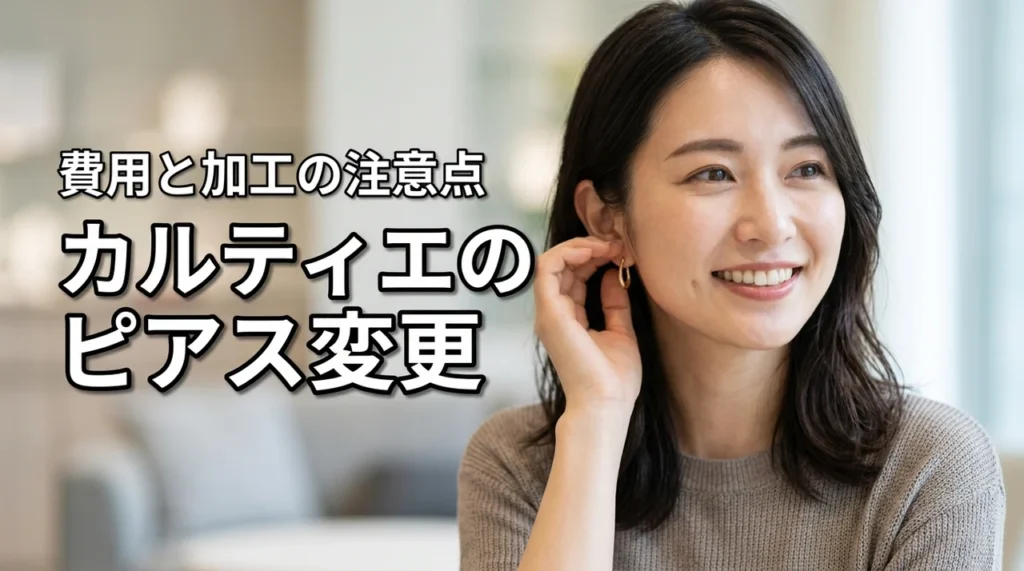 カルティエのピアス、イヤリング変更で諦めないで!2026年最新の費用と注意点