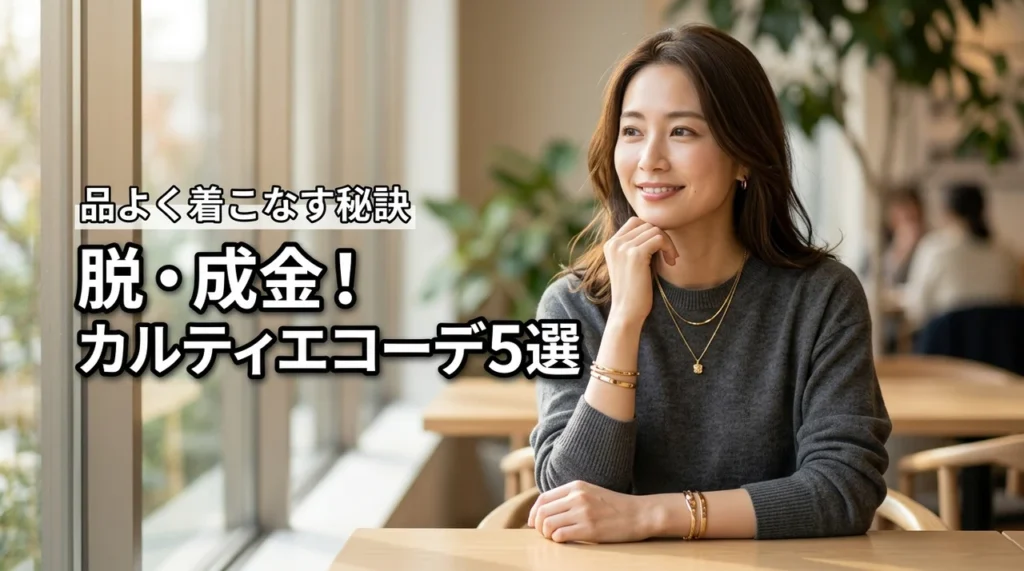 カルティエの成金イメージを払拭するコーデ術5選｜品よく着こなす秘訣