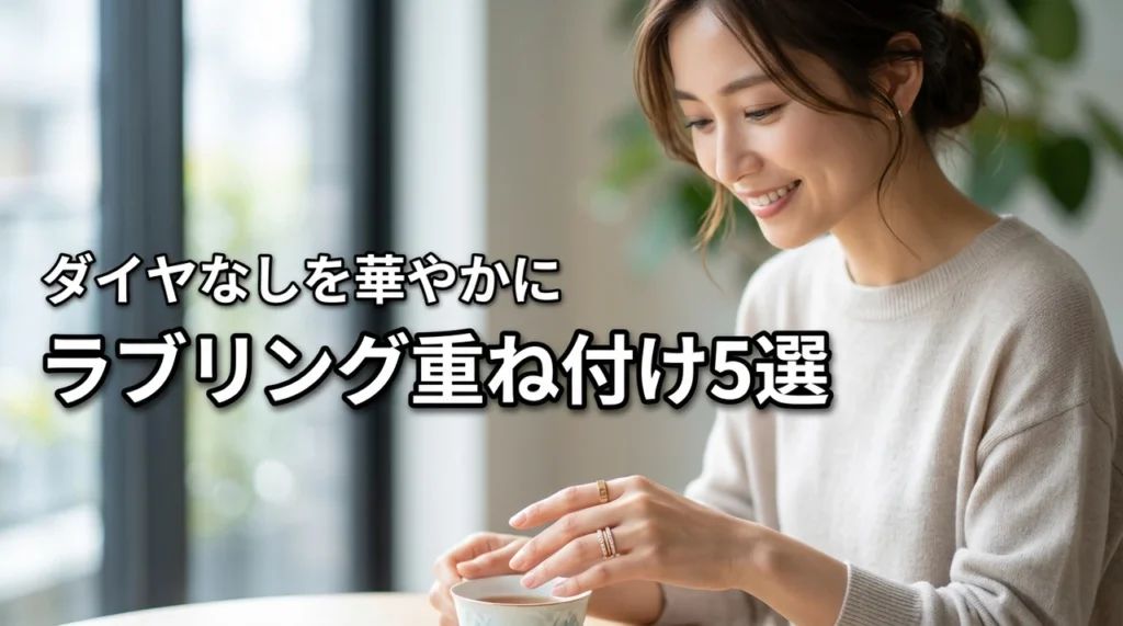 カルティエ ラブリング ダイヤなしが寂しい人のための重ね付け対策5選