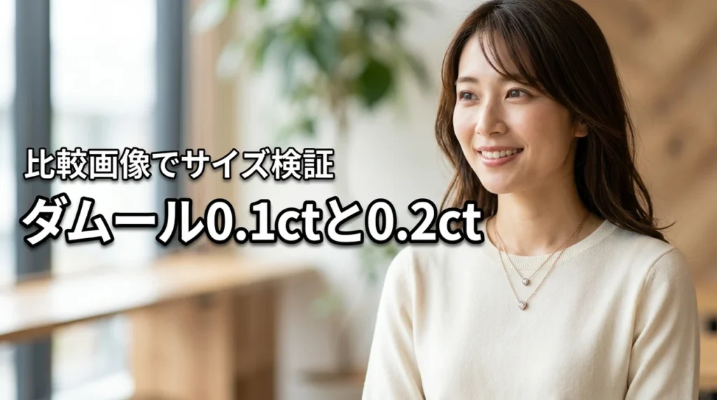 カルティエ ダムールネックレス0.1ctと0.2ctはどっちが正解?比較画像で徹底検証