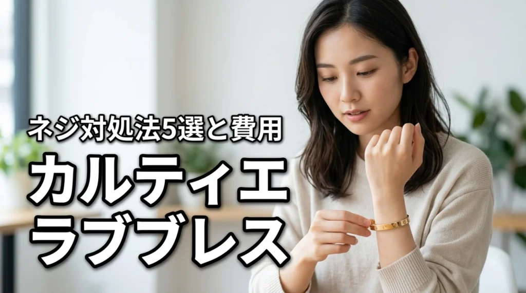 カルティエ ラブブレスのネジが固い・回らない時の対処法5選|自力で直す限界と費用相場も解説