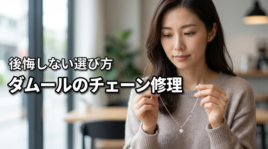カルティエ ダムールネックレス チェーン切れた修理はどこが正解?後悔しない選び方
