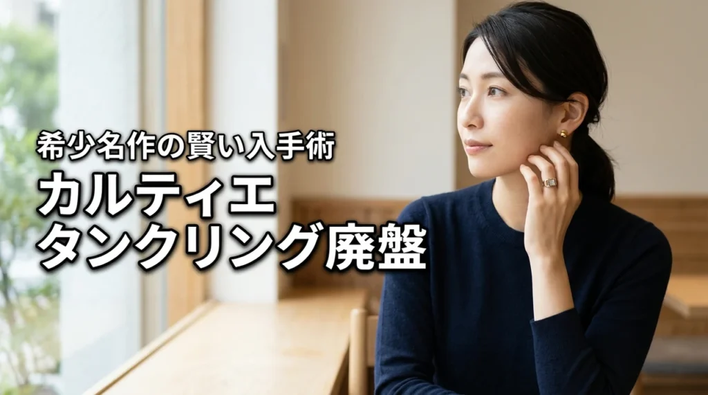 カルティエ タンクリングは廃盤…復活してほしい名作の希少性と賢い入手術