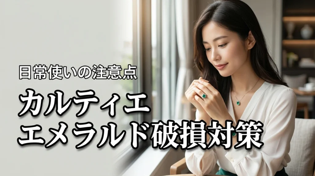 カルティエのエメラルドジュエリーはなぜ割れやすい?日常使いの注意点と対策