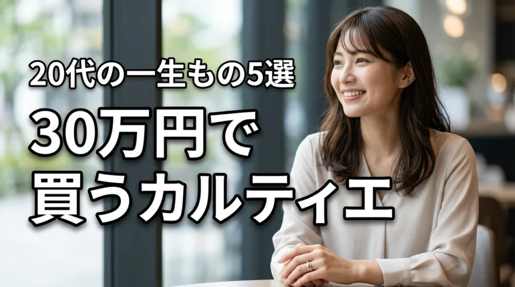 20代が30万円で買えるカルティエジュエリー5選|奮発して本当に良かった一生も
