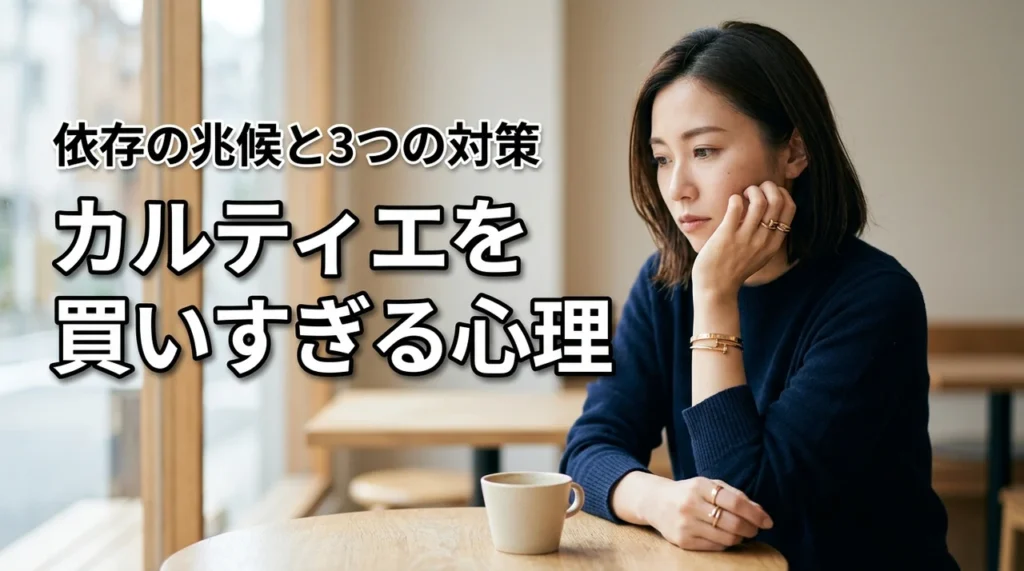 カルティエ ジュエリーを買いすぎる心理とは?依存症の兆候と3つの対策