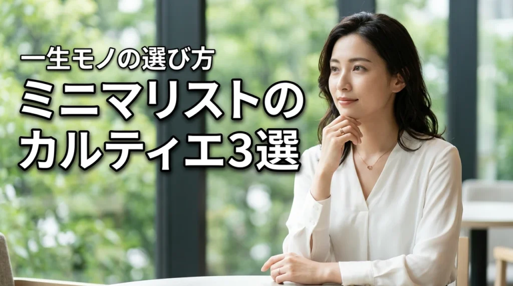 ミニマリストに選ばれるカルティエジュエリー3選|一生使える名品と選び方