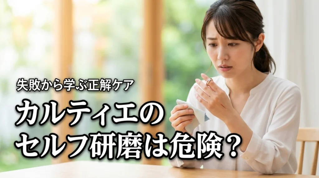 カルティエジュエリーの研磨を自分でやるのは危険?失敗例から学ぶ正解ケア