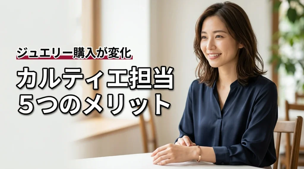 カルティエの担当さんを作る5つのメリットとは?ジュエリー購入が変わる理由