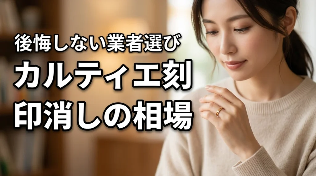 カルティエジュエリー刻印消しの料金相場は？依頼前に知るべきリスクと後悔しない選び方