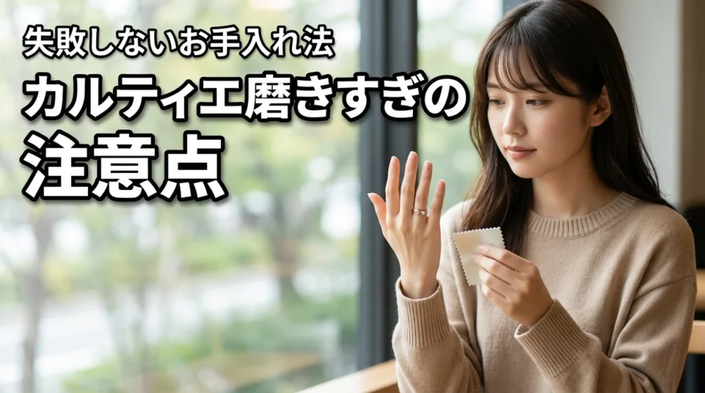 カルティエジュエリーの磨きすぎはなぜダメ？知らないと後悔する注意点とお手入れ法