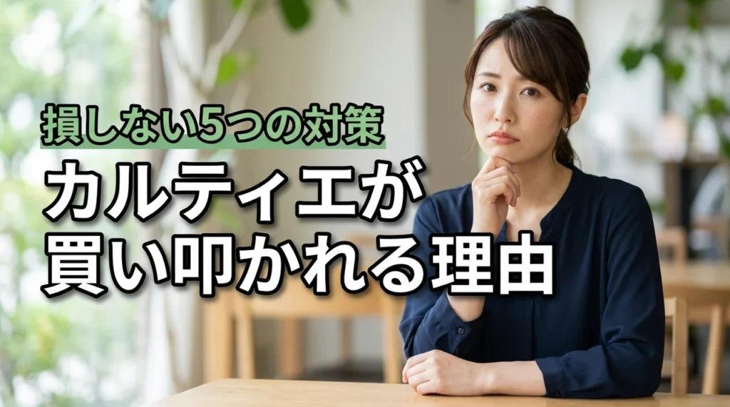 カルティエが質屋で買い叩かれた理由ワースト1と、絶対に損しない5つの対策